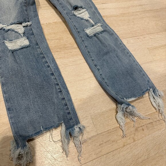 Lovervet by Vervet High Rise Skinny distressed Jeans size 25 - Picture 2 of 16